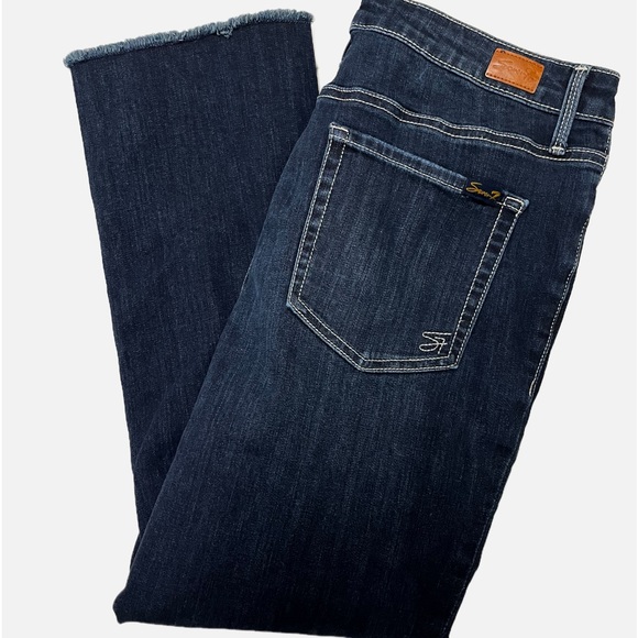 Seven7 Cropped Fashion Jeans Size 10 - Picture 3 of 5